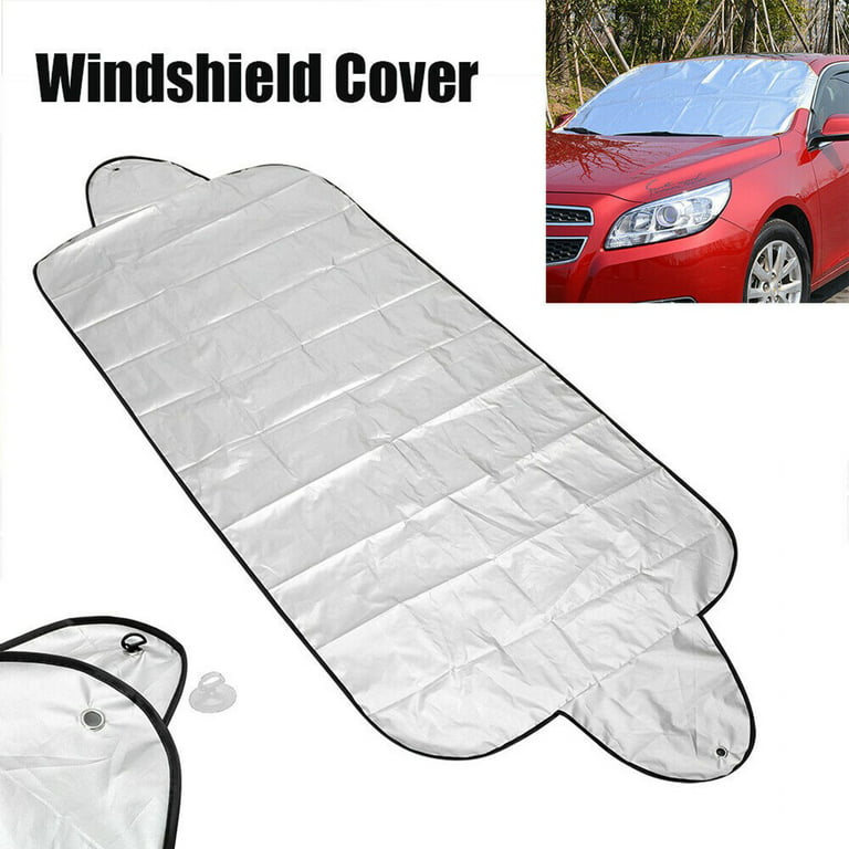Car Windscreen Cover Sunshades, SMALUCK Car Windshield Cover Sun Shade UV  Protective Front Window Cover - Snow Ice Frost Sun UV Dust Water Resistant  in all Weather (140x90cm) : : Automotive