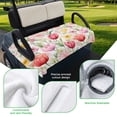 thumbnail image 5 of Golf Cart Seat Covers for 2 Seater, Spring Tulip Soft Microfiber Cart Seat Towel Blanket, Summer Floral Botanical Elegant Absorbent Breathable Non Slip Bench Seats Protector for Golf Course 51"x31", 5 of 9
