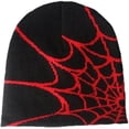 thumbnail image 7 of vlrwzc Spider Web Beanie Hat Wool Knitted Hat Y2K Street Beanie for Men Women Winter Warm Beanie Fashion Hip Hop Skull Cap, 7 of 7