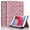 Pink, variant on ELEHOLD Case for iPad mini, PU Leather Case with Pencil Holder,Shockproof Soft TPU Folio Stand Cover,Black