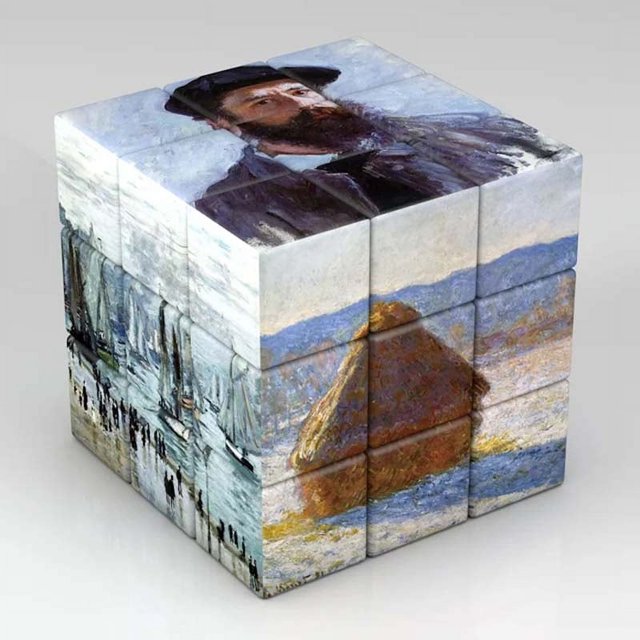 Cubo mágico de planetas y astronautas para niños, pinturas famosas, arte de celebridades, rompecabezas, juguetes, regalos, 3x3x3