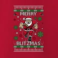 thumbnail image 3 of Wild Bobby Merry Blitzmas, Football Christmas Sweater Design | Holiday Unisex Boys Girls Crewneck Graphic Sweatshirt, 3 of 5