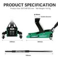 thumbnail image 3 of Acpouw Floor Jack 1.5 Ton Hydraulic Low Profile Aluminum and Steel Car Jack, Lightweight Service Jack with Quick Lift Dual Pump, 3,000 lbs Capacity, 3 of 6