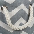 thumbnail image 2 of Panier de Rangement Pliable en Polyester, Grand Rond/15 Pouces x 16 Pouces, Chevron Gris, 2 of 8