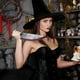 thumbnail image 1 of pstuiky Horripilantes accesorios de Halloween: cuchillo de fruta de plástico moldeado por soplado con sangre cuchillo de carnicero falso para bromas y fiestas de disfraces., 1 of 7