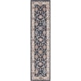 thumbnail image 2 of Rugs.com Eco Traditional Collection Rug – 8 Ft Runner Charcoal Gray Medium Rug Perfect For Hallways, Entryways, 2 of 9