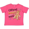 thumbnail image 3 of Inktastic Official Cookie Tester Cute Gingerbread Boys or Girls Toddler T-Shirt, 3 of 5