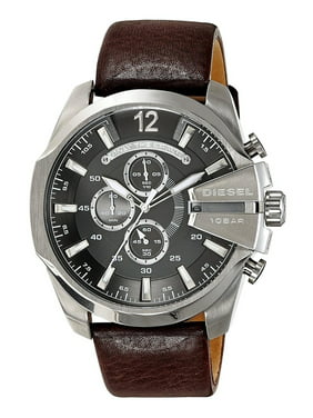 Diesel Men's DZ4290 Chief Brown Leather/Stainless Steel Chronograph Watch