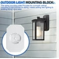 TRAHOOSiding Mounting Block 8141DBL, Outdoor Light Siding Mount Kit
