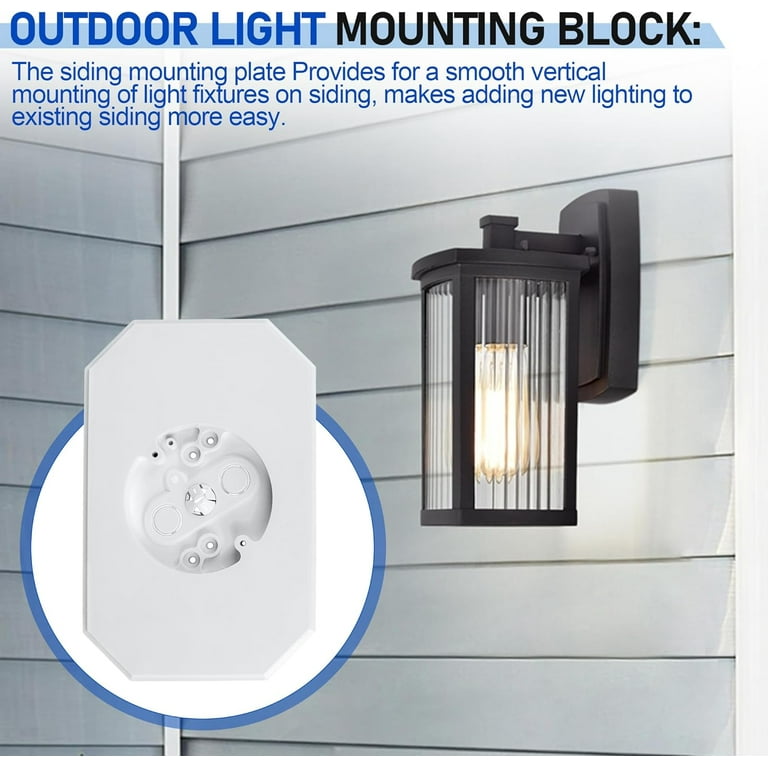 Vinyl Siding Mounting Blocks , Ease Of Installation Built-in Electrical