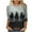 ZQR3-Gray, variant on Halloween Shirts for Women 3/4 Sleeve T-Shirts Halloween Witch Graphic T Shirts Halloween Vintage Blouse Crew Neck Loose Spooky T-Shirts