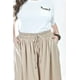 thumbnail image 4 of Pantalon de lino pierna ancha Roman Fashion /Tallas Extras, 9203 (Cafe) cafe 42, 4 of 6