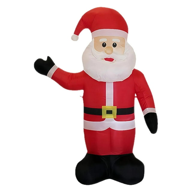 Figura inflable de Papá de 120 cm, adorno navideño, enchufe estadounidense de 110 V, adorable, ligera, resistente roturas, decoración para