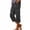 Camouflage, variant on Women's Elastic Over Knee 3/4 Cropped Shorts Cotton Casual Summer with Pockets