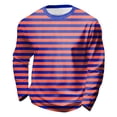 thumbnail image 4 of BOOMNY Mardi Gras Unisex Boys Girls Tshirts Long Sleeve T Shirts For Kids Carnival Striped Breathable Loose Fit Cozy Childrens Athletic Tees, 4 of 4