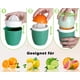 thumbnail image 4 of Lechin Lemon Press Exprimidor manual de cítricos con forma de limón único con dos opciones de prensado para diferentes frutas (rosa), 4 of 6