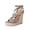 Grey, variant on Women's Strappy Espadrilles Platform Wedge Sandals Open Toe Ankle Strap Buckle High Heels