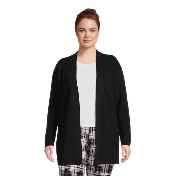 Terra & Sky Women's Plus Size Open Front Cardigan - Walmart.com