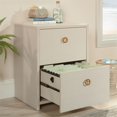 thumbnail image 3 of Sauder Grand Coast Engineered Wood Lateral File in Dove Linen/Off White Finish, 3 of 10