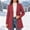 Wine, variant on JOANKDMI Winter Wool Blend Pea Coat for Women Elegant Notched Lapel Single Breasted Mid-Length Trench Coat Casual Fall Office Dressy Outerwear Overcoat with Pockets
