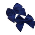 thumbnail image 3 of Nvzi 200pcs Mini Satin Ribbon Bows Flowers 1" x3/4" Appliques DIY Craft Dark Blue, 3 of 5
