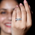 thumbnail image 6 of Rosec Jewels Certified Lab Diamond Full Eternity Wedding Band - EF-VS Quality, 18K White Gold, US 10.50, 6 of 8