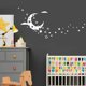 thumbnail image 5 of Pegatinas de pared de estrellas, lunas y nubes, vinilos de estrellas y luna para sala de estar, decoración de pared con cielo estrellado, impresión para dormitorio, puerta, dormitorio, regalo, 5 of 7