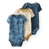 Little Planet by Carter's Baby Boy Organic Short Sleeve Bodysuits, 3-Pack Size NB-24 Months