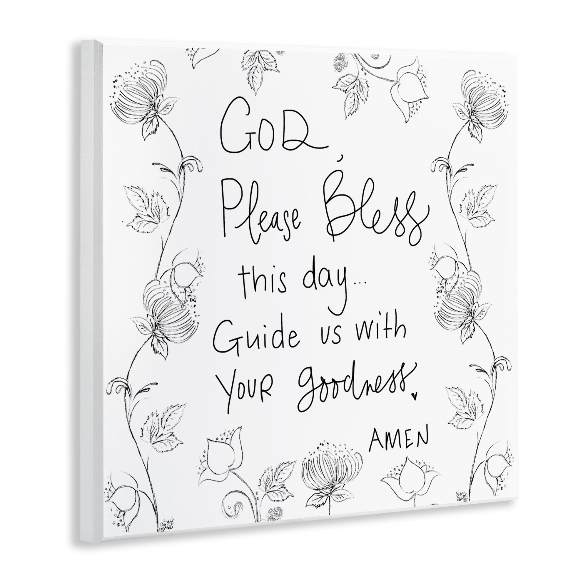 Stupell Industries God Bless This Day Wall Plaque Art, design by Patricia Pinto