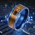 thumbnail image 2 of New Multifunctional Technology Waterproof Smart Intelligent NFC Finger Ring Wearable Connect Functional ring Gold 12, 2 of 6