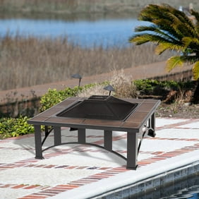 Fire Sense Square Fire Pit Walmart Com