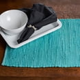thumbnail image 2 of Ox Bay Zest Set of 4 Cotton Placemats, Teal Solid, 2 of 4