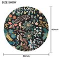 thumbnail image 2 of Round Tablecloth 60 x 60 Inch Round Table Cover flower Spring Summer for Party Picnic Dinner, 2 of 5