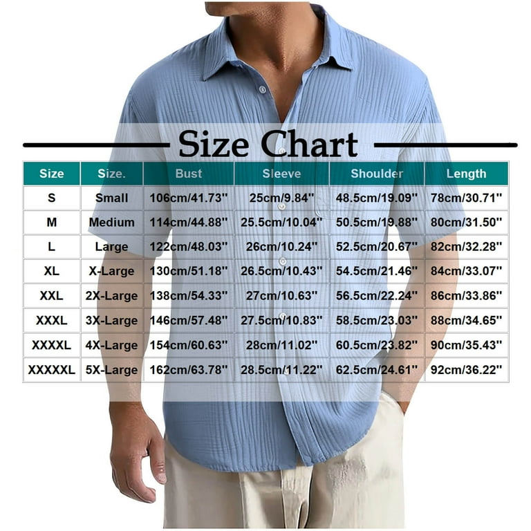 GuangCheng George Mens Shirts,Lapel,Textured,Solid Color,Short  Sleeve,Button-Down Shirts,with Chest Pocket,Regular Fit Tops,Khaki,Size 4XL  - Walmart.com