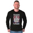 thumbnail image 5 of Street Fighter Vega Rage Cage USA Men's Long Sleeve Tee T Shirt Brisco Brands S, 5 of 6