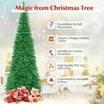 thumbnail image 6 of Costway 7.5ft Pre-Lit Hinged Pencil Christmas Tree 350 Multicolor Lights, 6 of 10