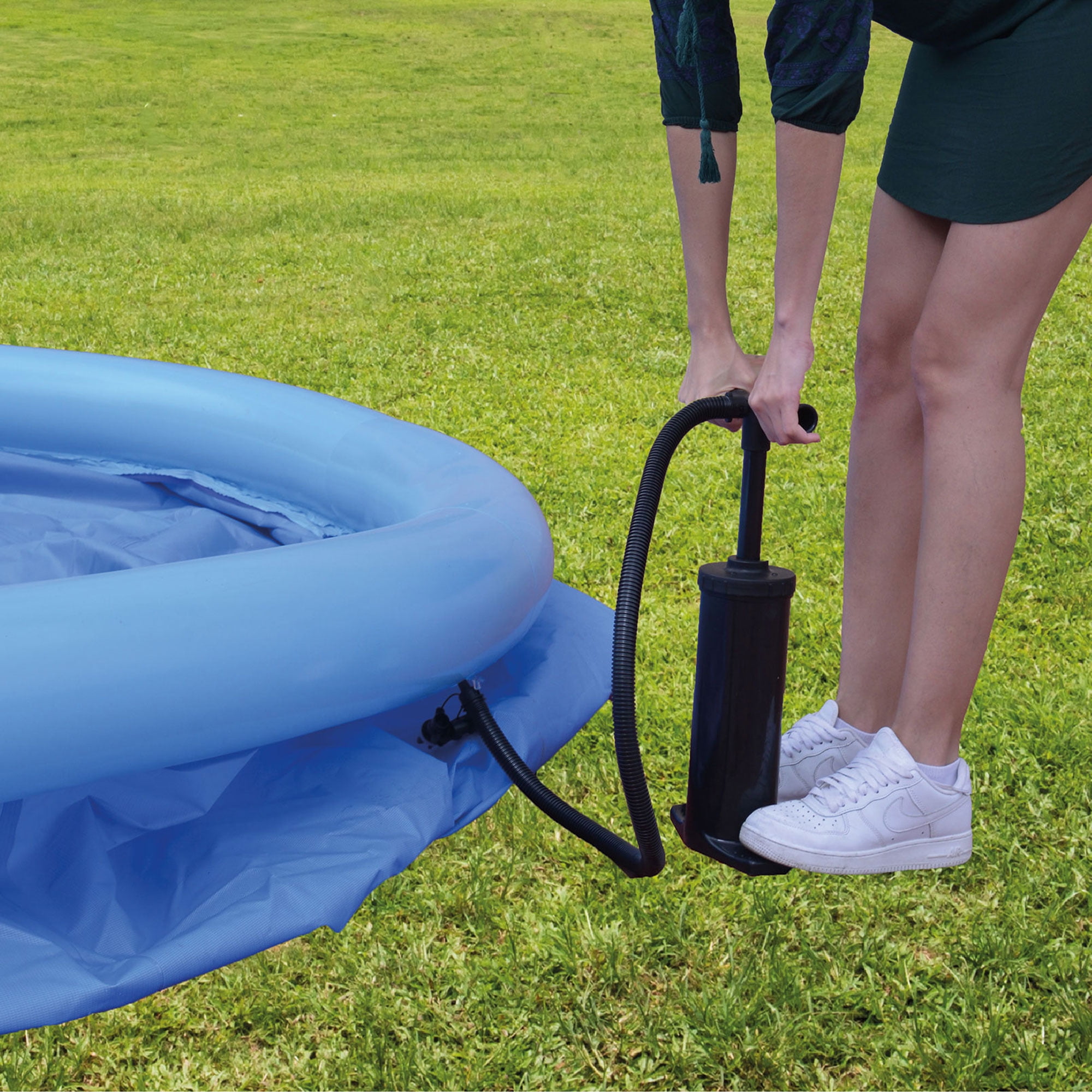 JLeisure Avenli 17808 12 Ft x 30" Prompt Set 2-3 Person Inflatable Outdoor Kids Swimming Pool