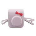 thumbnail image 1 of Estuche protector para cámara, portátil, con lazo, funda de almacenamiento, bolsa de transporte con correa de hombro ajustable para Fujifilm Mini 12, color rosa, 1 of 14