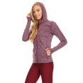 thumbnail image 5 of Women's Seamless Full Zipper Jacket with Hoodie and Thumb Holes, 5 of 5