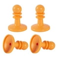 thumbnail image 1 of 4X Protective Cap Canopy Protector Tent Hiking Sporting Supplies Workmanship Camping Equipment Awning Rod Cover Guard Poles Protection Orange, 1 of 9