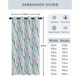 thumbnail image 6 of Leaves Specimens Thermal Insulated Blackout Curtains for Bedroom 45 Length Teal Green Grey White Background Room Darkening Curtain 1 Panel Grommet Window Curtain Drape for Living Room Nursery Room, 6 of 7