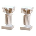 thumbnail image 2 of 2 Pieces Roman Pillar Statues Greek Columns Decorations Miniature Resin for Wedding Table Centerpieces Home Decor, 2 of 9