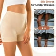 thumbnail image 3 of Women's Shapewear Shorts Tummy Control Boyshorts Slip Shorts Shaping Underwear 3-Pack, 3 of 6