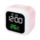 thumbnail image 5 of Naiovety Reloj de pared digital LED Temperatura Fecha Visualización Alarma Control de voz Type1 NO1, 5 of 6