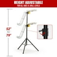 thumbnail image 3 of Electric Soft Toss Machine: Height adjustable from 52 to 79 inches with 8-ball auto feed and 3-speed timer (6/8/10 sec). Portable and ideal for baseball and softball swing training., 3 of 5