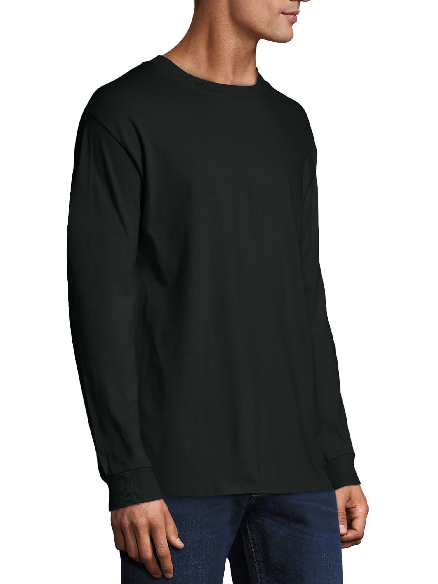 Hanes Mens Premium Beefy-T Cotton Long Sleeve T-Shirt, Sizes S-3XL