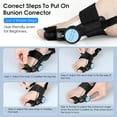 thumbnail image 3 of Bunion Corrector for Women & Men with Adjustable Knob Silicone Pad, Bunion Relief Big Toe Splint for Left/Right Feet, Black, 3 of 10