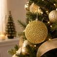 thumbnail image 6 of Large Shatterproof Christmas Ball Ornament Glitter Hanging Bauble Accent For Xmas Tree Fireplace Holiday Party Decor, 6 of 9