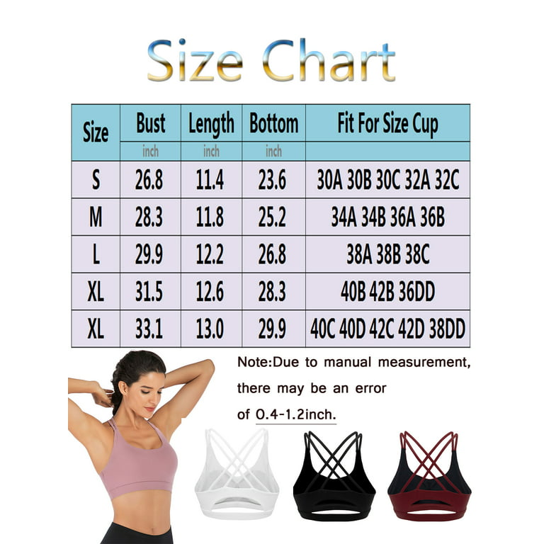Women's Seamless Active Sports Cross Back Sport Bras Padded Strappy Bra  Middle Impact With Removeable Pads