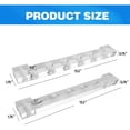 thumbnail image 3 of GSE Games & Sports Expert 2-Piece Acrylic Wall Mounted Billiard Cue Rack. Pool Cue Stick Rack with Screw Fitting for Game Room, Home, Bar - 6 Pool Cue, 3 of 6
